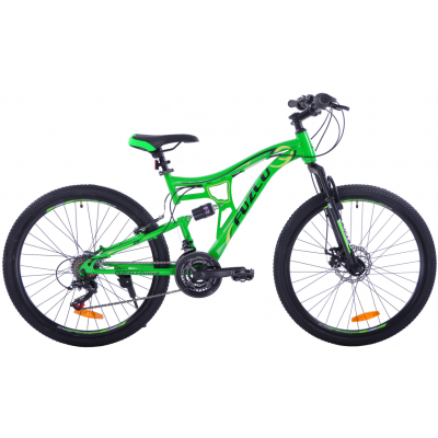 Detský bicykel 26" Fuzlu Perfect Power Full 1XT zeleno-čierna RS 17"